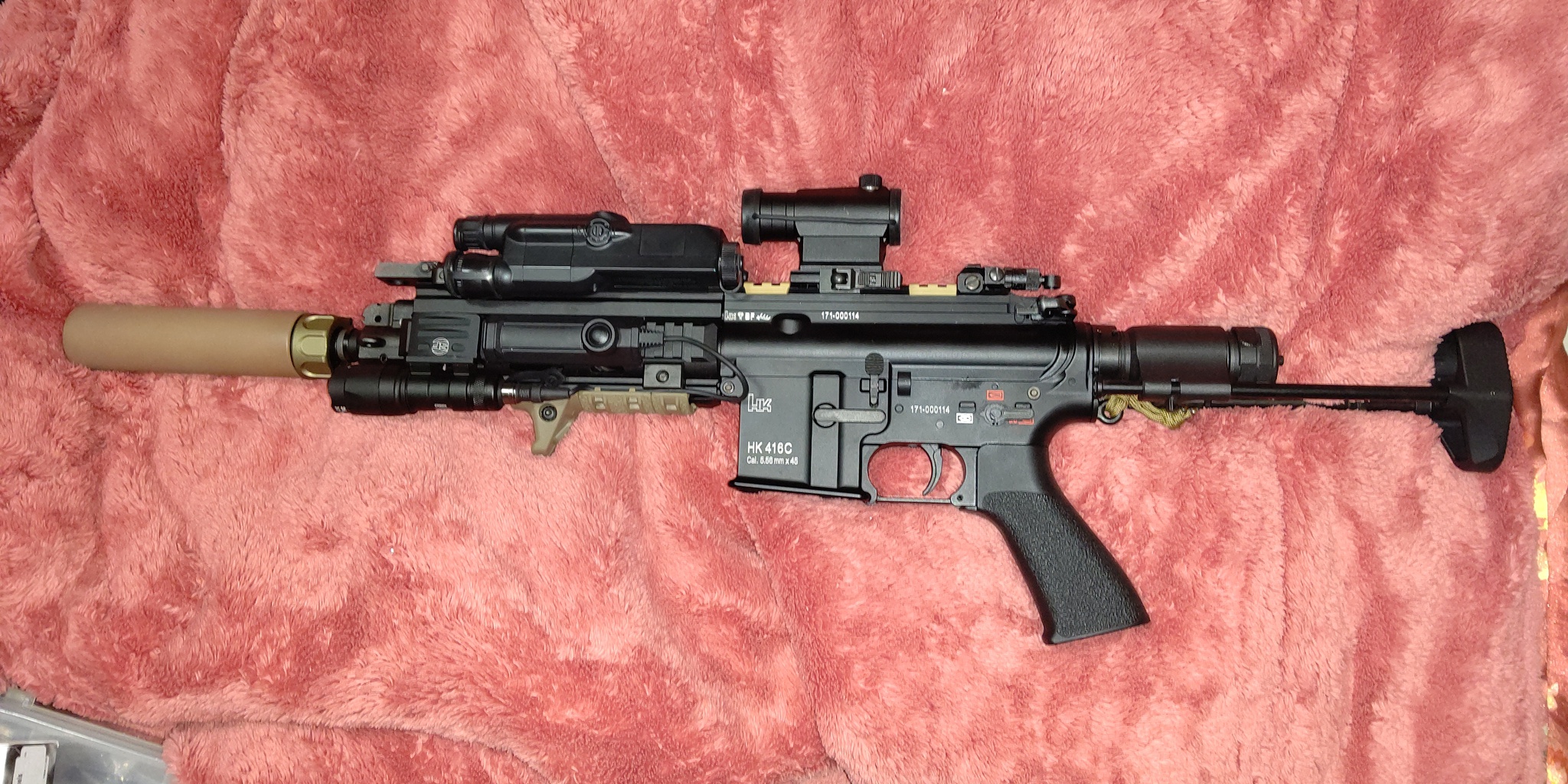 HK416Cをちょいセットアップ変更。