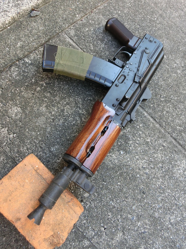 次世代AKS74Uハンドガンの完成とKSC AKS74Uハンドガードの荒加工完了！