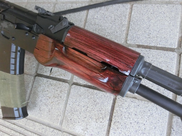 次世代AK74N用ウッドハンドガードの製作！