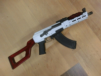 次世代AKS74U用タクティカルウッドグリップの製作！