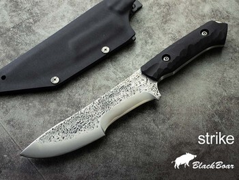 ブラックボア 鍛造シースナイフ ストライク G-10 Black Boar Custom Knife　新入荷