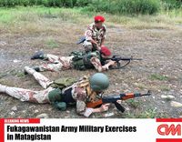 フカガワニスタン軍、軍事演習を実施