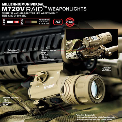 ミリホビショー出品/SUREFIRE M720V RAID IR LED