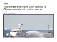 中国船・ベトナム船　南シナ海で衡突！！