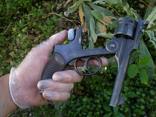 ハートフォード　２６年式拳銃　ガスガン　ビンテージ塗装品