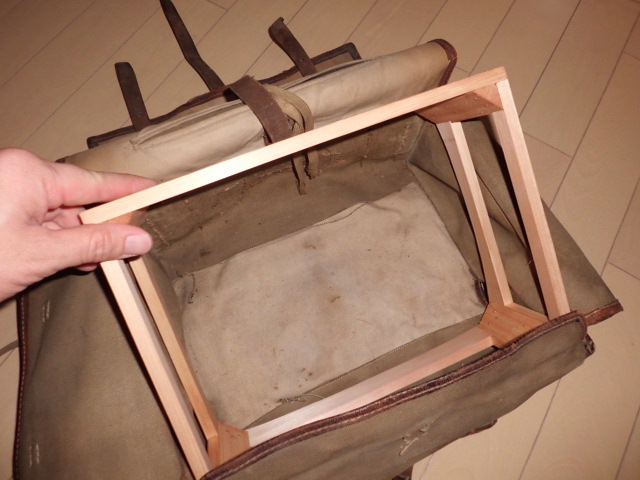 昭五式背嚢の製作①木枠