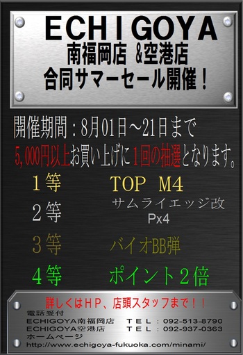 サマーセールくじ 2等でました!