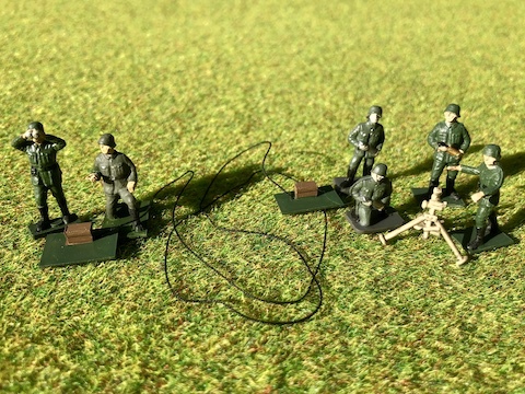 ミニチュアモデルによるウォーゲーム<砲撃アクションその3/観測所と観測班> ミニチュアモデルによるウォーゲーム<砲撃アクションその3/観測所と観測班>