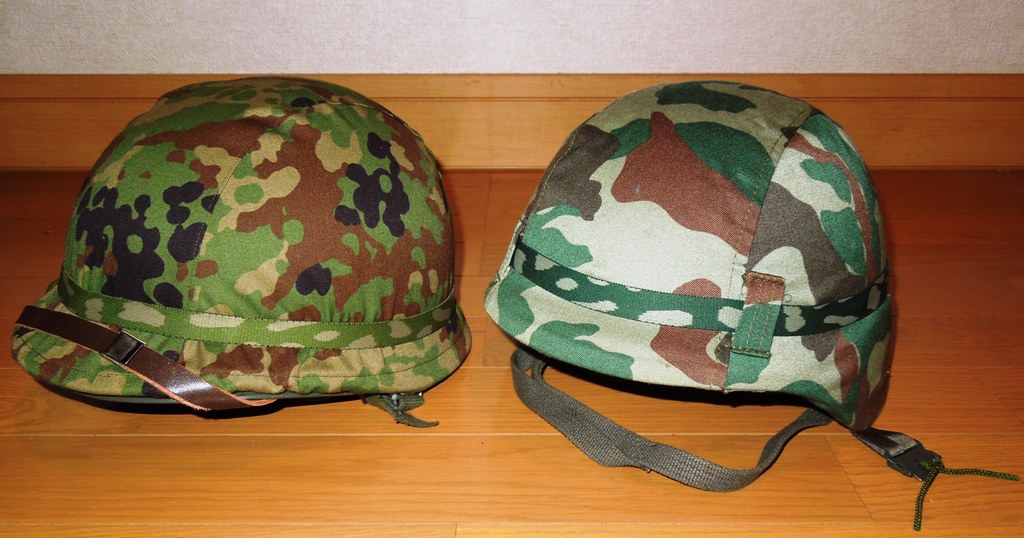 88式鉄帽（旧迷彩覆い）