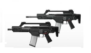 HK416のピストンガイド固定ピン　とスライドストックのG36