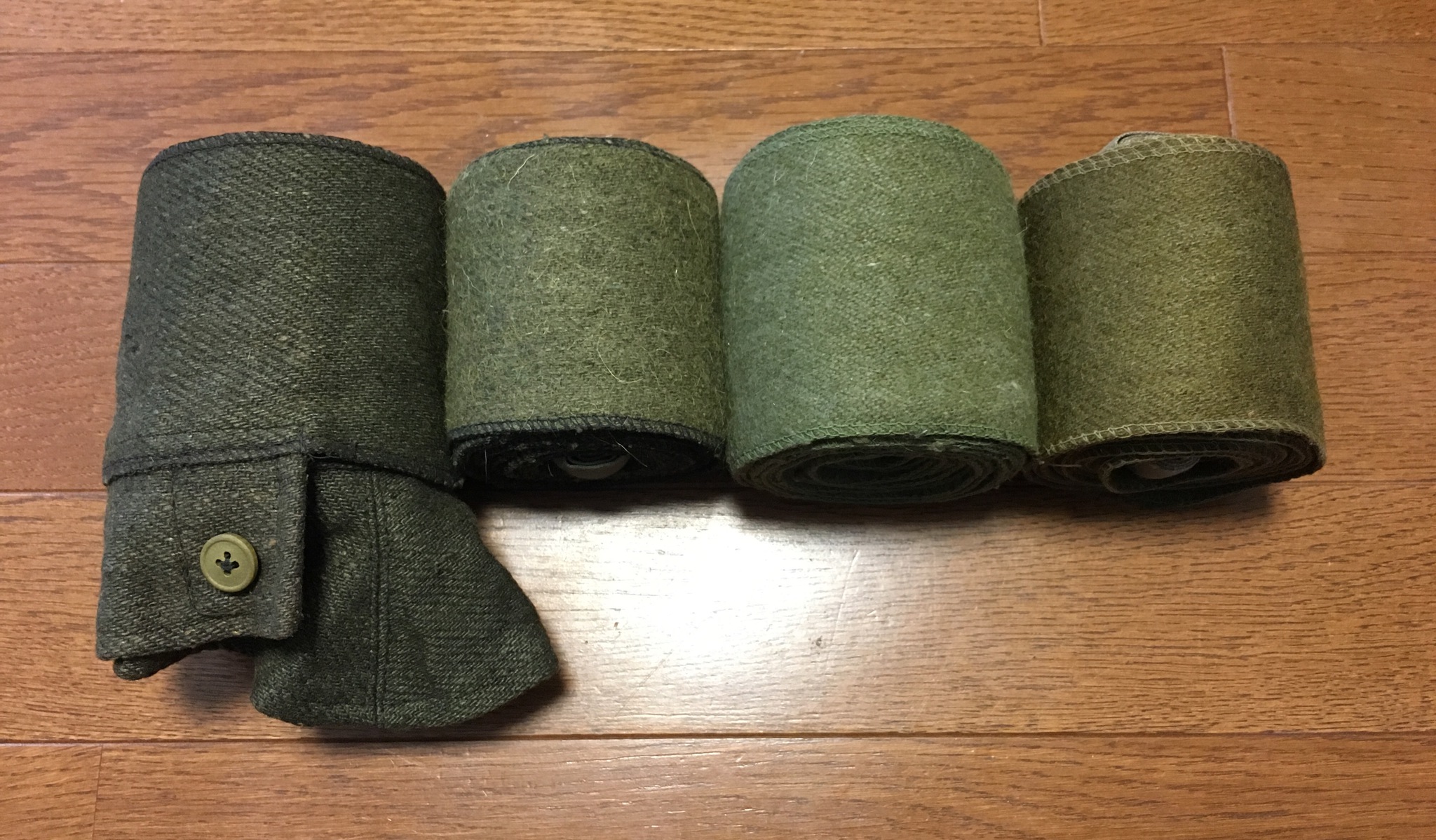 日本海軍 褐青色巻脚絆(スパッツ付) 日本海軍 褐青色巻脚絆(スパッツ付)