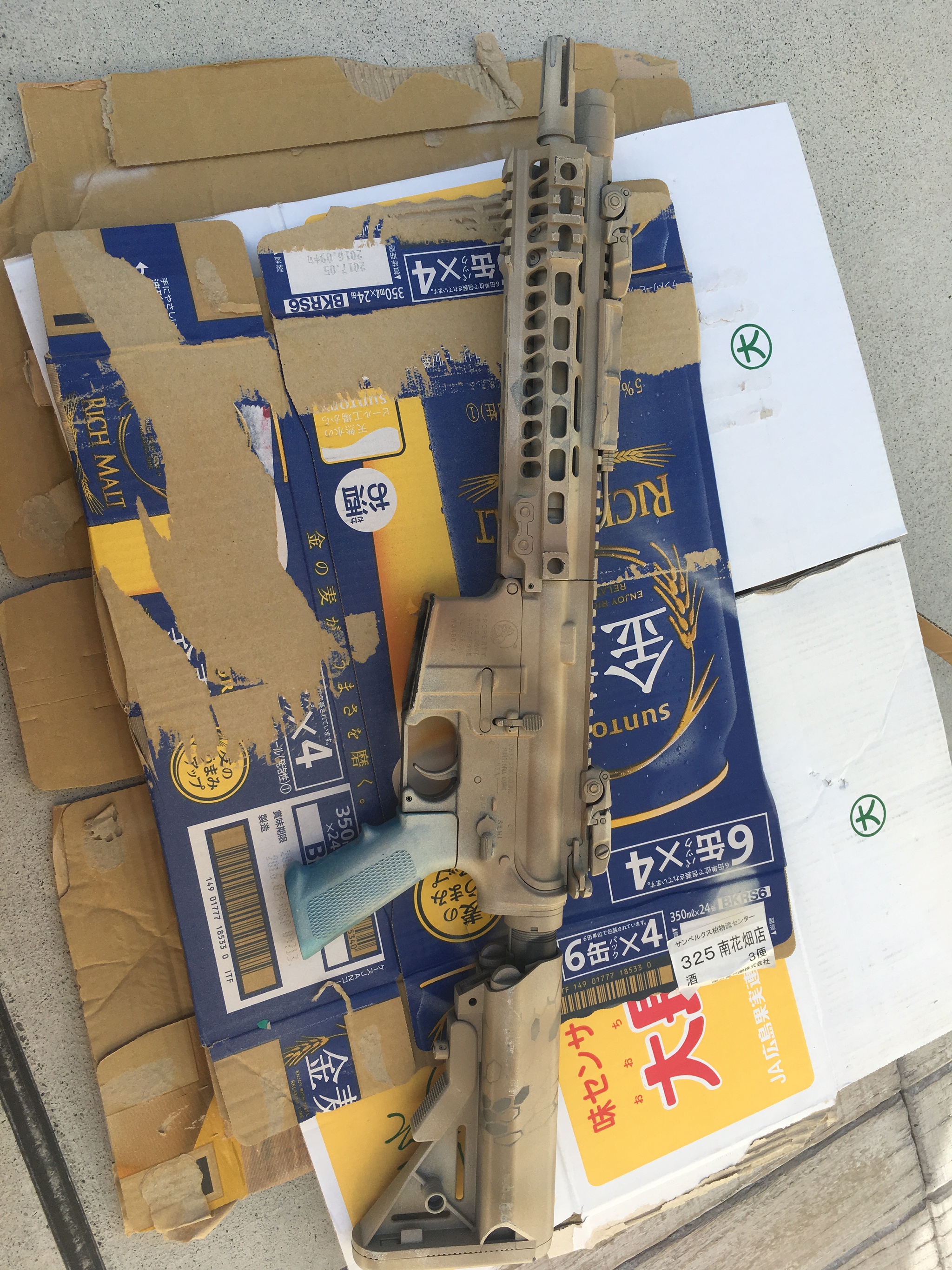 次世代M4ついに塗装 次世代M4ついに塗装