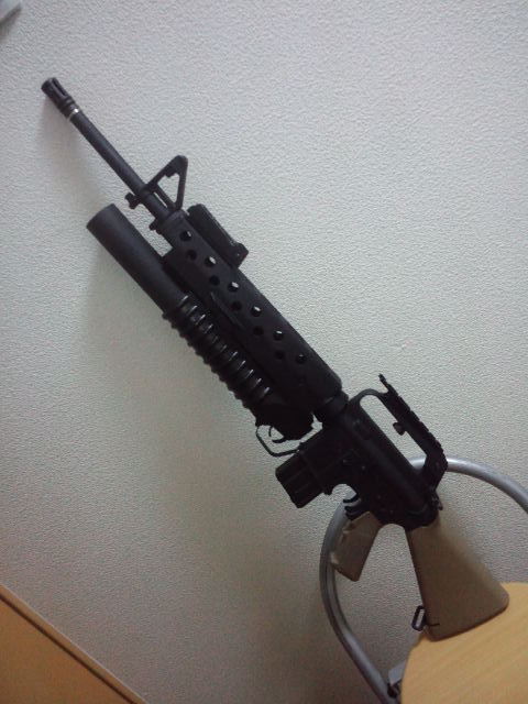 M16A1 with M203のパーツ入れ替え