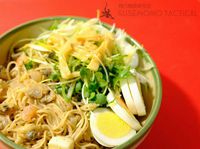 【ﾚｼﾋﾟ】台湾・中国漁港の屋台風！エビ麺の海鮮汁なし麺！