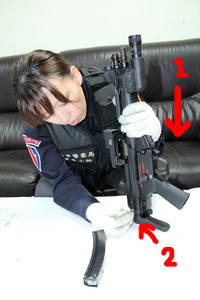 MP5（実銃）の分解結合