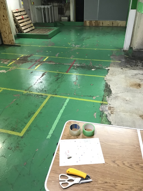 JSCのバミリ補修 JSCのバミリ補修