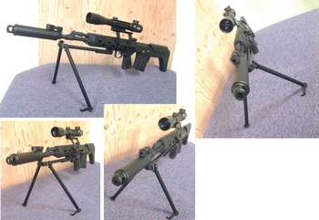 ドラグノフ狙撃銃の派生モデル　ﾄﾞﾗｸﾞﾉﾌ SVU 電動ｶﾞﾝ