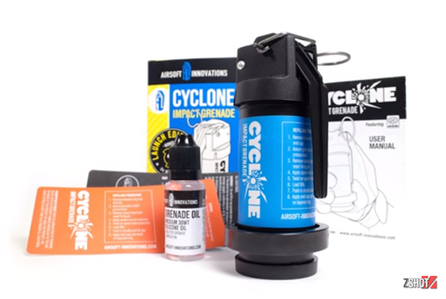 Airsoft Innovations、ガス式手榴弾「Cyclone Impact Grenade」を新発売
