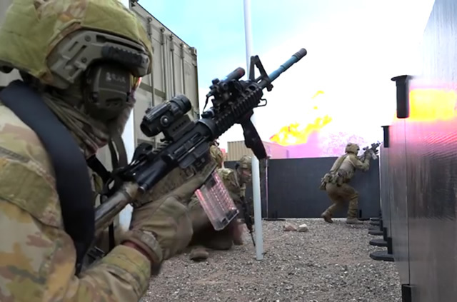 オーストラリア陸軍によるアドバンスド・コンバットシューティング訓練映像