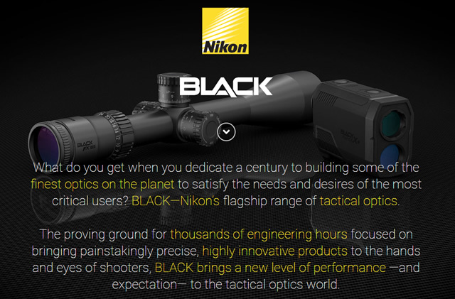 ニコン（Nikon）が『ブラック・オプティクス（Black Optics）』シリーズのPRサイトを立ち上げ