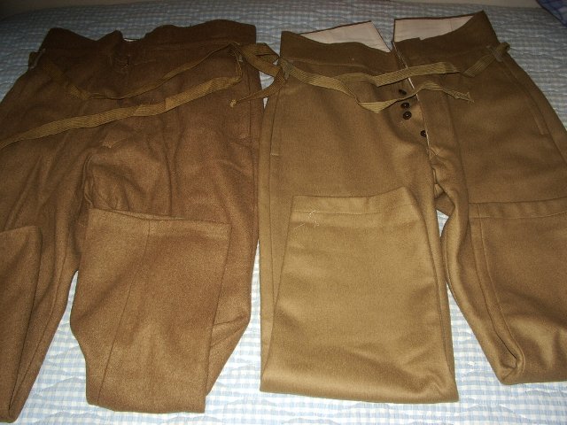 複製比較　個人業者製と海外製　昭五式冬軍衣袴