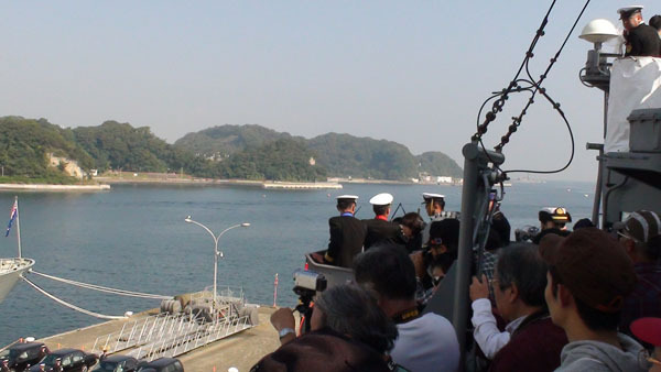 観艦式予行 「くらま」出航 観艦式予行 「くらま」出航