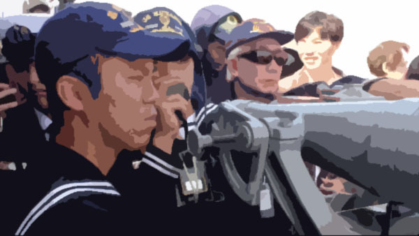 観艦式予行 「くらま」出航 観艦式予行 「くらま」出航