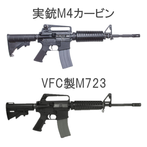 VFC COLT M16A2 Carbine M723 ガスブローバック M4カービン 比較