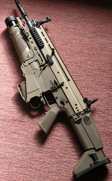 CyberGun FN SCAR-H GBBR (Mk17 JPversion) FDE EGLM