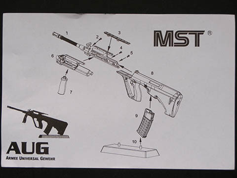 Blackcat Mini Model Gun AUG Black Blackcat Mini Model Gun AUG Black