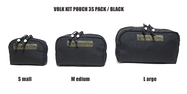 VOLK KIT POUCH 3 size PACK / BLACK新入荷 !