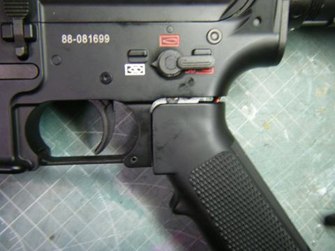 次世代HK416のグリップ交換 その2