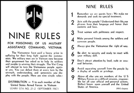 NINE RULES 兵士の心得9ヶ条