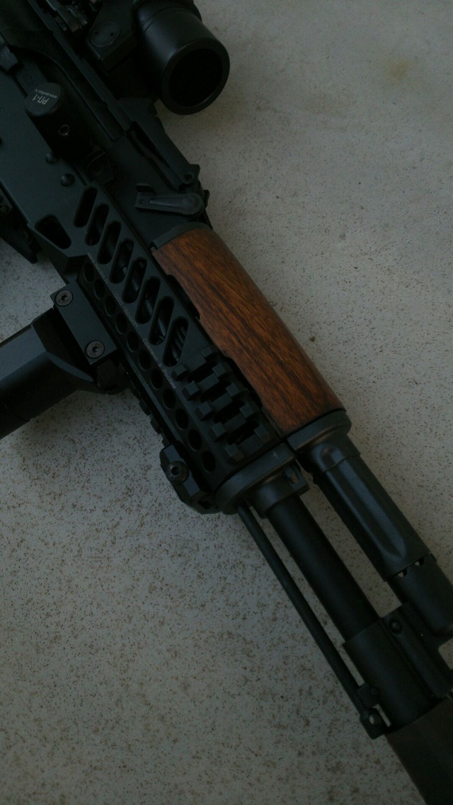 次世代AKS74N用ウッドストックの荒加工完了とタクティカルウッドグリップの製作！