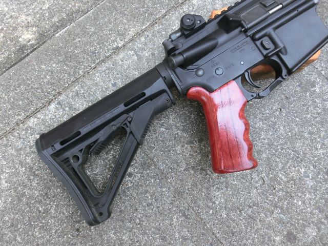 次世代AKS74N用ウッドハンドガードの製作とウッドグリップの製作！