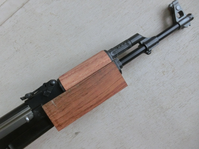 次世代AK47用AKMタイプウッドハンドガードの製作！