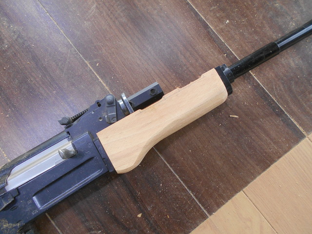 STD AK47用ウッドハンドガードの製作！