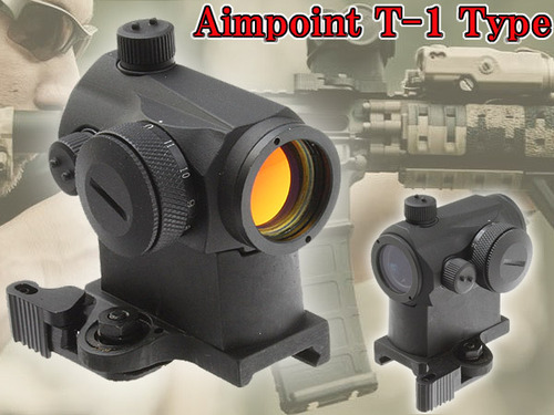 【Aimpointタイプ】 T-1 ドット LT660タイプマウントUNMARKING レプリカ(レッド11段階) 