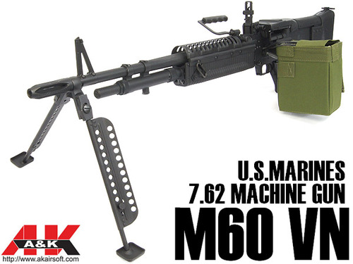 送料無料!!A&K社製 M60VN MG 機関銃 電動ガン