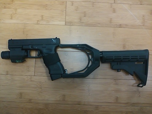 ALFA TEAM:GLOCK ストックアダプター取付
