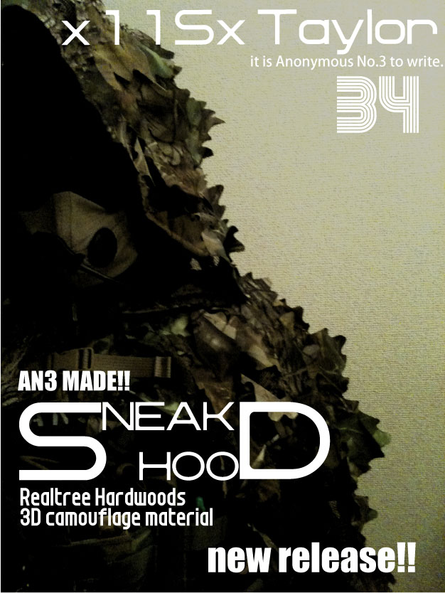 ｘ115ｘ Taylor:SNEAK HOOD 発売!!!