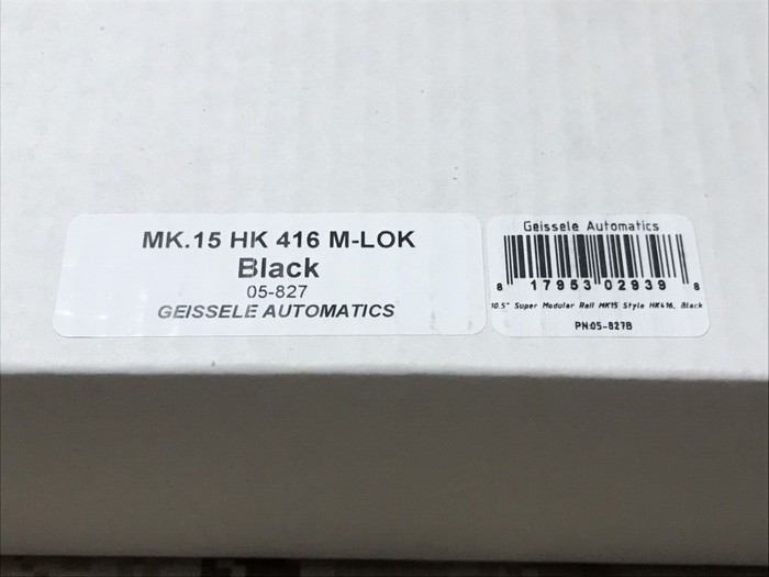 実物 Geissele MK.15 HK416 M-LOK BLACK PN:05-827B のご紹介