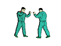 中國武警常見搏鬥的幾種gif