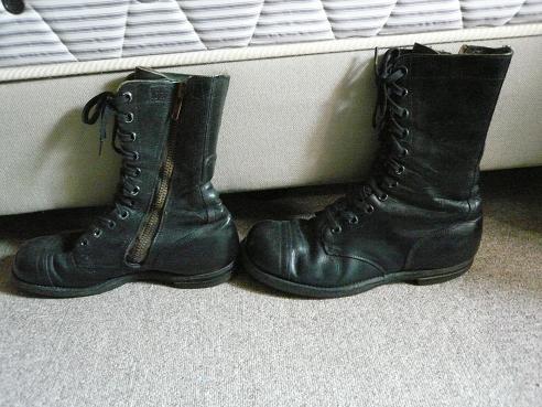 美品 米軍 サイドジップ jump boots 7.5 W 71/2 W