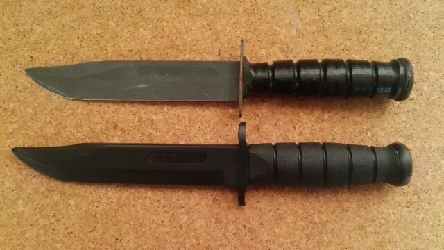 実物ナイフ VS トレーニングナイフ　徹底比較　その2　ブレード編