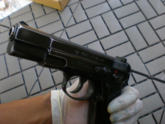 マルシン　ＣＺ７５　ＤＵＡＬ　ＭＡＸＩ　ビンテージ　バトルダメージ　塗装