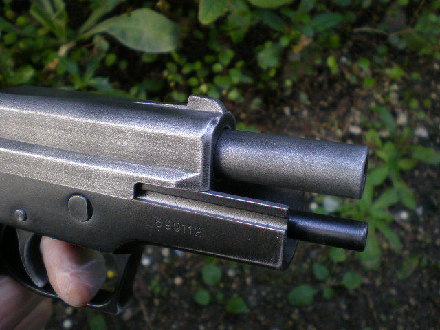 タナカ　海上自衛隊　９ｍｍ拳銃　P220　エボリューション　発火式モデルガン　HW　実銃カラー　個人塗装品