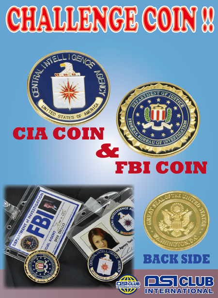 DSI CLUB BLOG:FBI & CIA のチャレンジコイン！コレクターズアイテム！