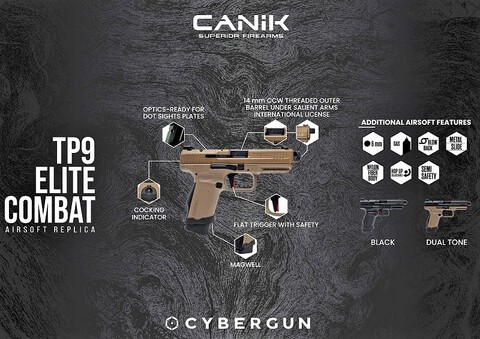 Cybergun Canik SAI TP9 Elite Combat GBBピストル (JPversion)