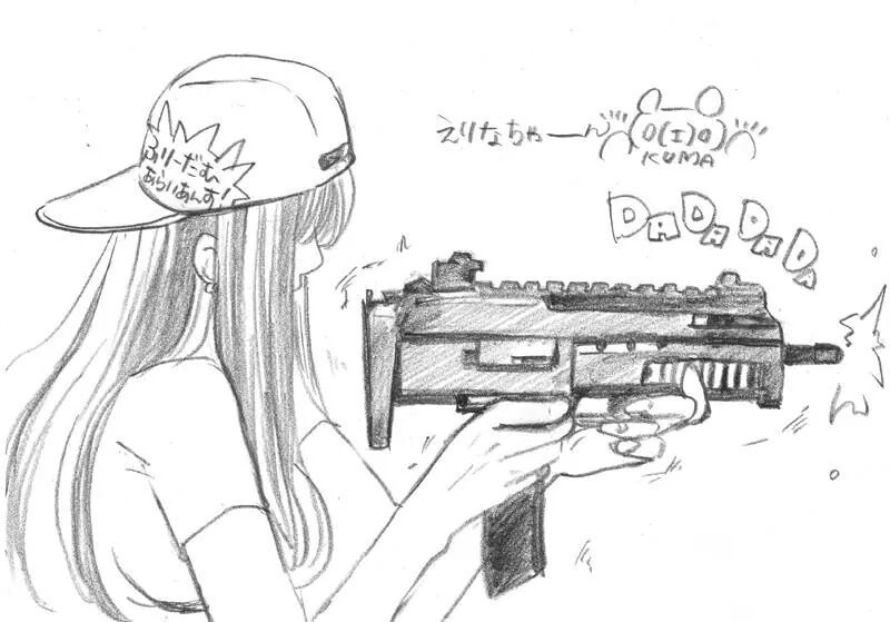 MP7A1鉛筆画